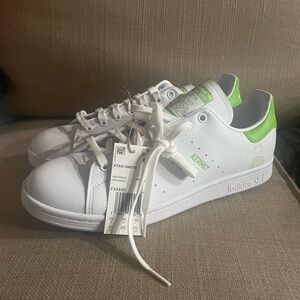 Adidas Stan Smith White and Green Kermit Edition